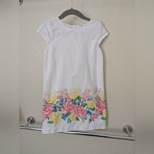 Carter's White Dress with Floral Accents